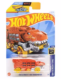 ماشین دکوری مدل HW Ultimate T-REX Transporter برند Hot Wheels