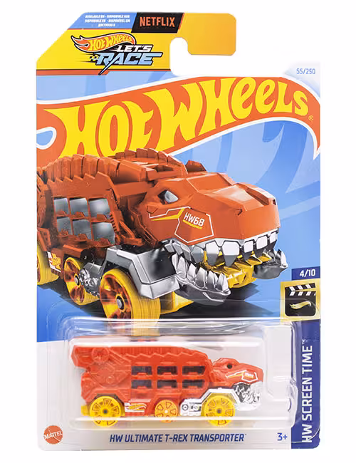 ماشین دکوری مدل HW Ultimate T-REX Transporter برند Hot Wheels