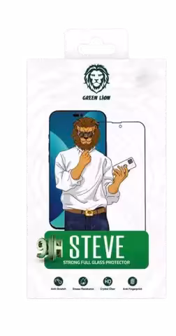 محافظ صفحه نمایش Green Lion مدل Steve مناسب برای iPhone 14 Pro