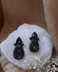 گوشواره ی پاپیه ماشه ی طاووس