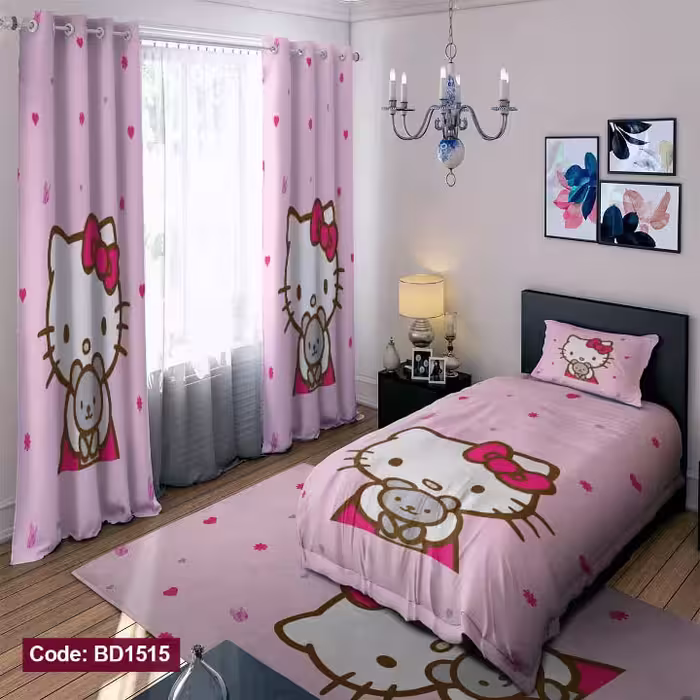 روتختی دخترانه طرح کیتی کد BD1515