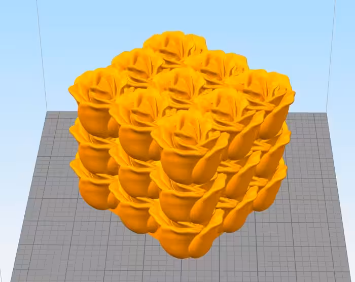 مدل سه بعدی مکعب رز (Obj)