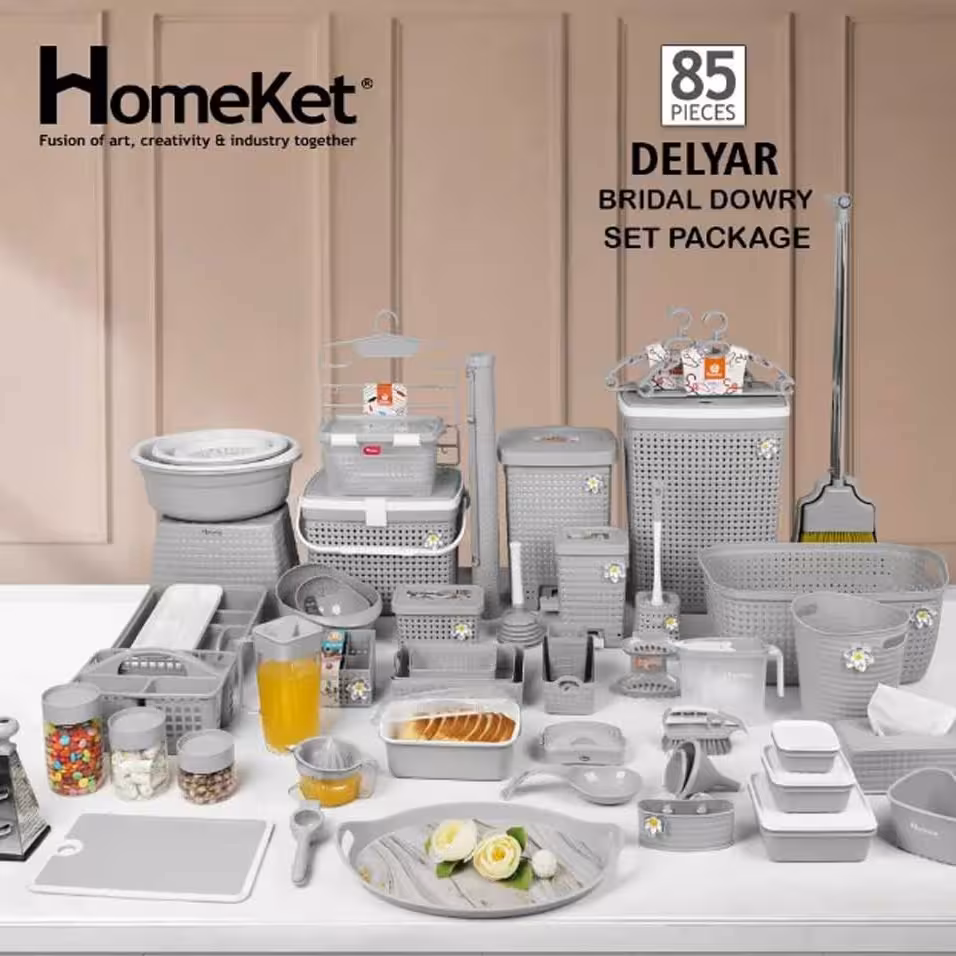 سرویس پلاستیک 85 پارچه هوم کت با کیفیت عالی 