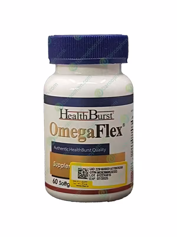 سافت ژل امگا فلکس هلث برست 60 عدد – Health Burst Omega Flex Softgels 60 sofgels