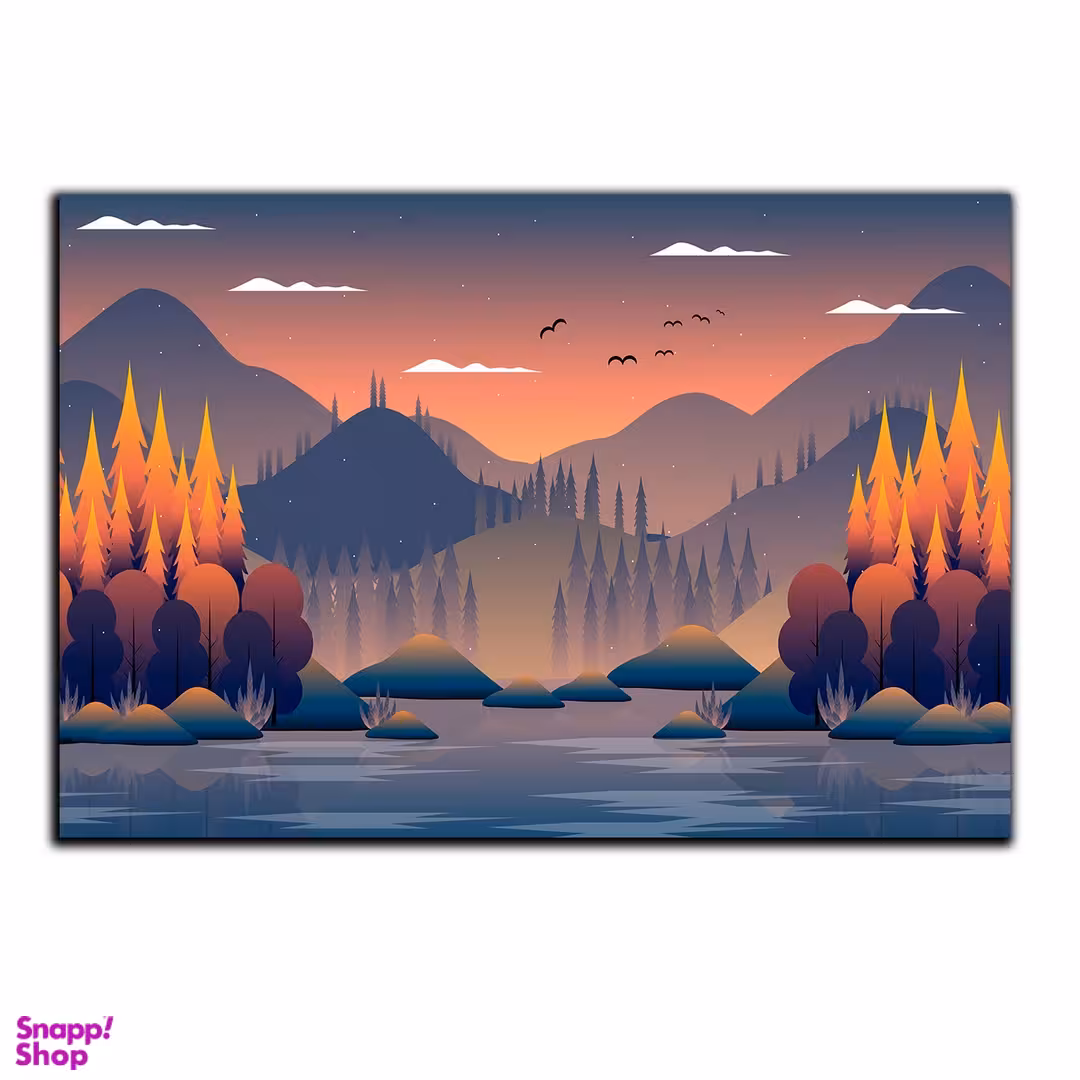 تابلو شاسی بکلیت طرح جنگل پاییزی مدل SH-S5176