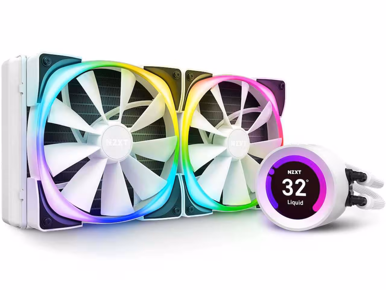 خرید خنک کننده مایع پردازنده ان زی ایکس تی NZXT Kraken Z63 RGB AIO 280 White با بهترین قیمت