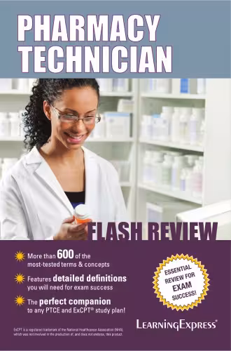 خرید و دانلود نسخه کامل کتاب Pharmacy Technician Flash Review