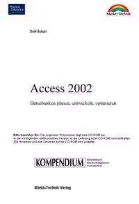 خرید و دانلود نسخه کامل کتاب Access 2002 - Kompendium . Datenbanken planen, entwickeln, optimieren