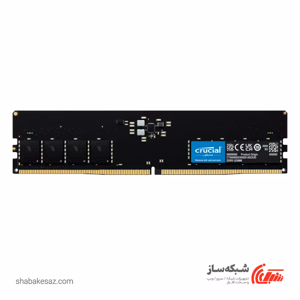 قیمت و خرید رم کامپیوتر کروشیال Crucial DDR5 4800 32GB - شبکه ساز