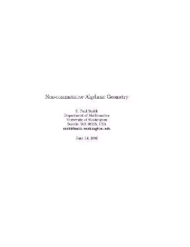 خرید و دانلود نسخه کامل کتاب Noncommutative algebraic geometry