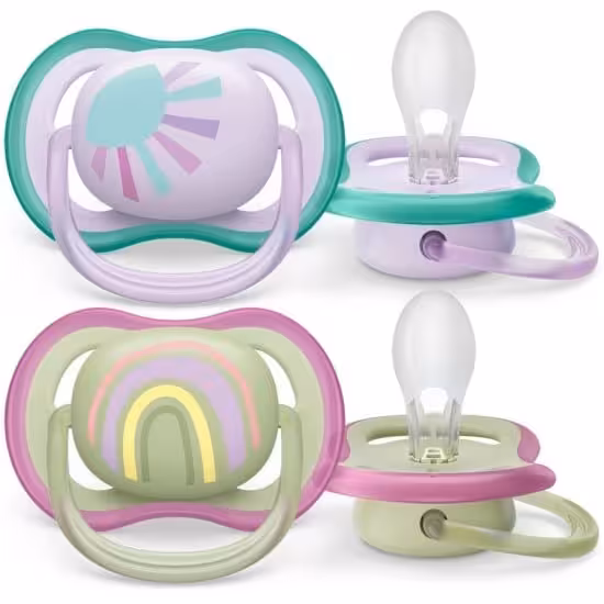 پستانک0 تا6 ماه طرح  رنگین کمان فیلیپس اونت PHILIPS AVENT