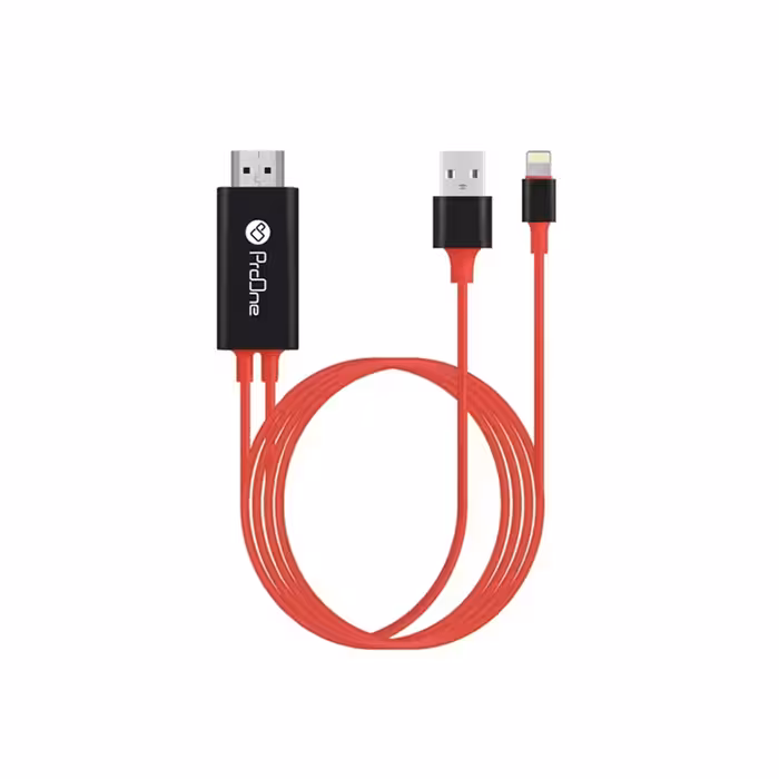 کابل تبدیل لایتنینگ به HDMI پرووان مدل PCH75 طول 1.8 متر