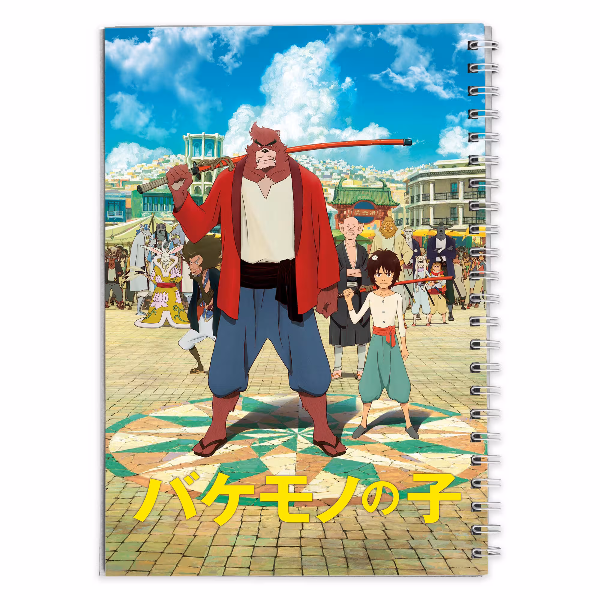 دفتر مشق کارتون پسر بچه و هیولا