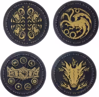 ست چهار عددی کاستر فلز ی طرح بازی تاج و تخت