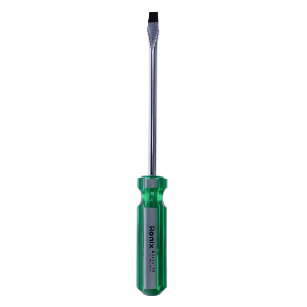 پیچ گوشتی دوسو دسته کریستالی سایز 150×8 رونیکس مدل RH-2782