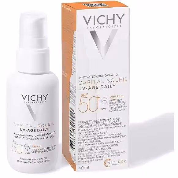 ضد آفتاب SPF50 ویشی Vichy مدل capital soleil UV-AGE DAILY حجم 40 میلی لیتر