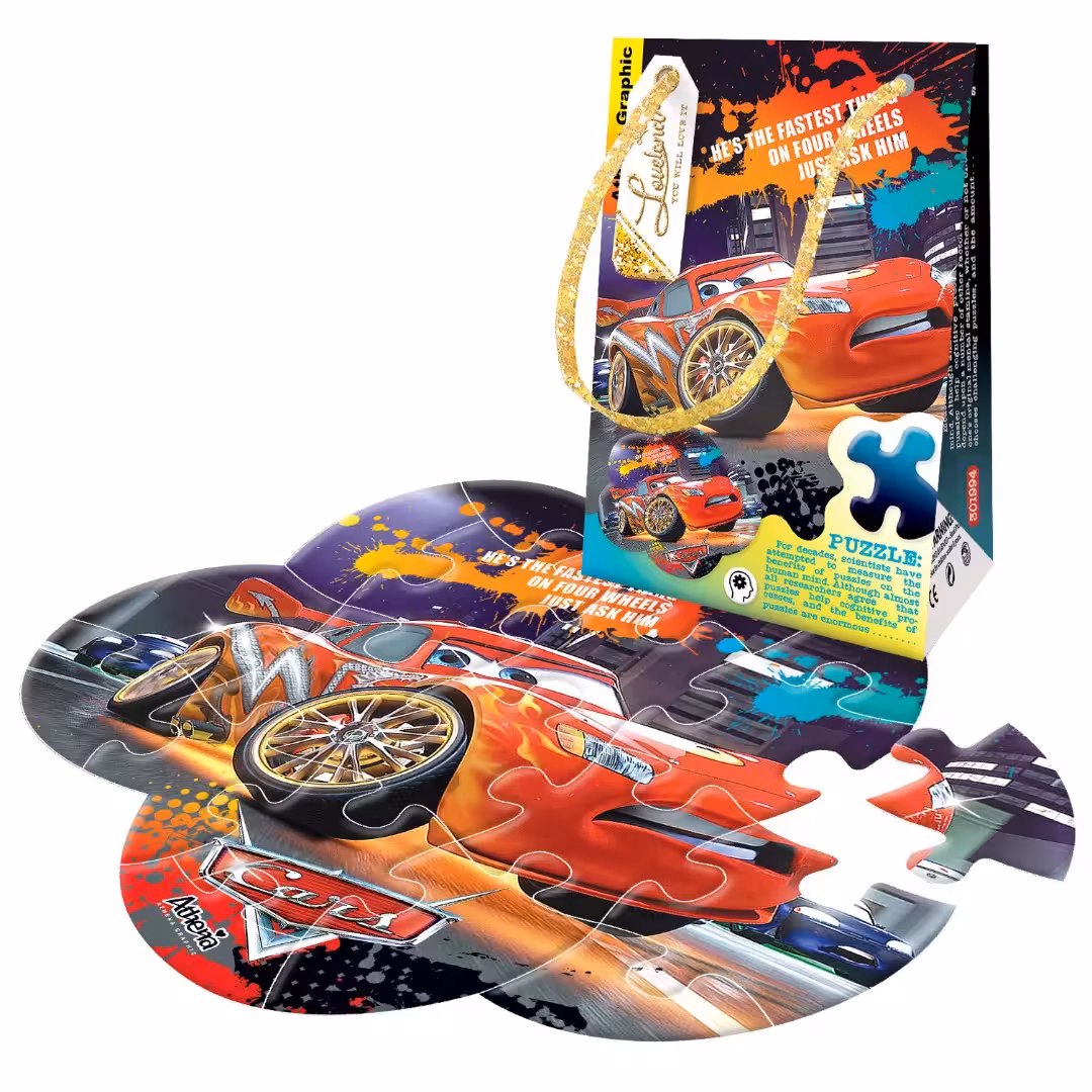 پازل پاکتی 18 تکه آتنا طرح ماشین هاAtena