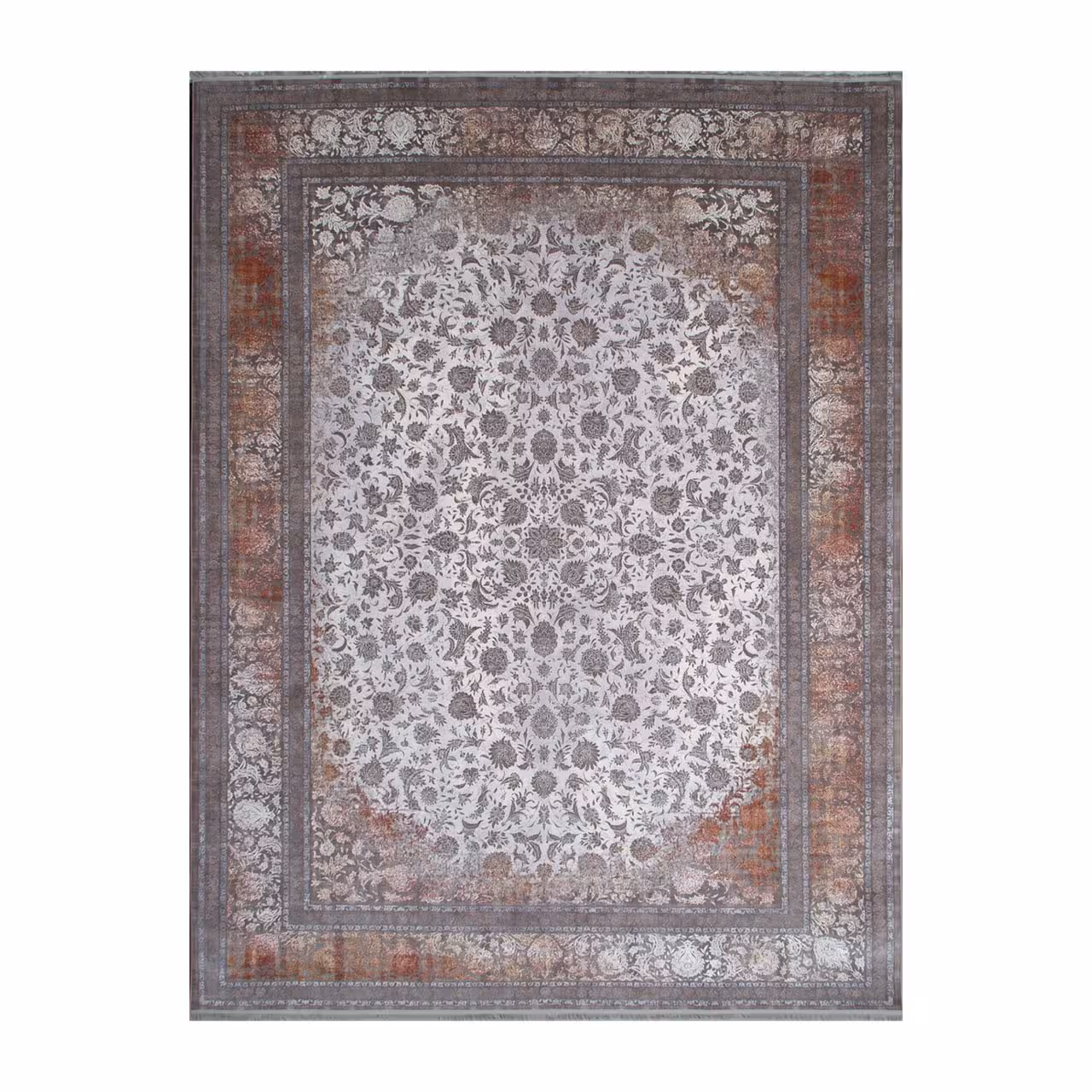 فرش ماشینی طرح لوتوس کد e7