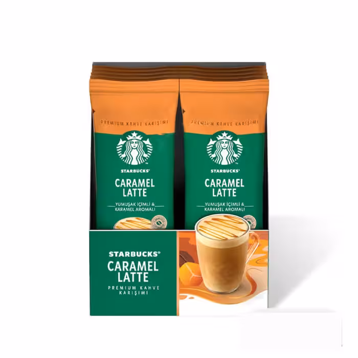 قهوه فوری کارامل لاته استارباکس بسته 10 عددی