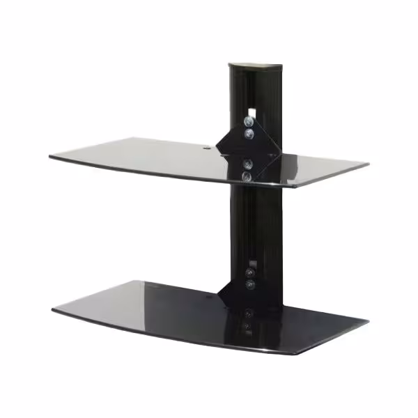 پایه دیواری دو طبقه شیشه ای مخصوص دستگاه پخش کننده AMATIS