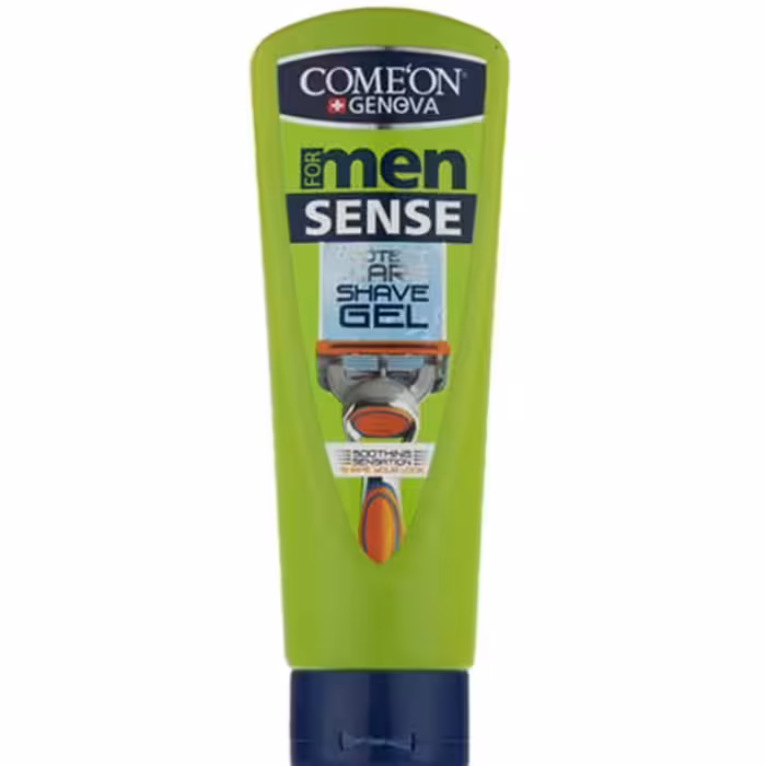 ژل اصلاح ریش مردانه کامان Comeon مدل پوست حساس Sense حجم 200 میلی لیتر