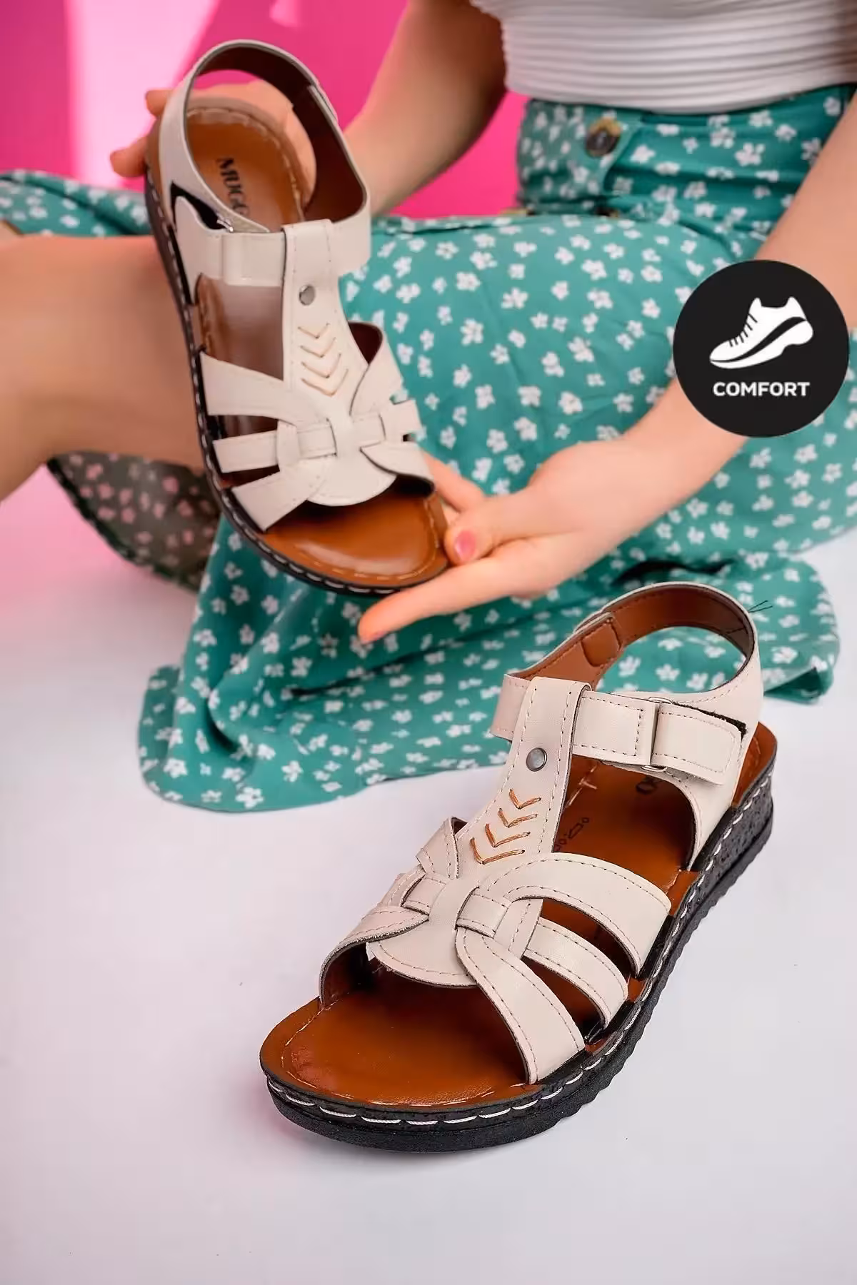 کفش صندل زنانه راحتی مگکادین روزمره و دارای زیره ضد لغزش – 5329