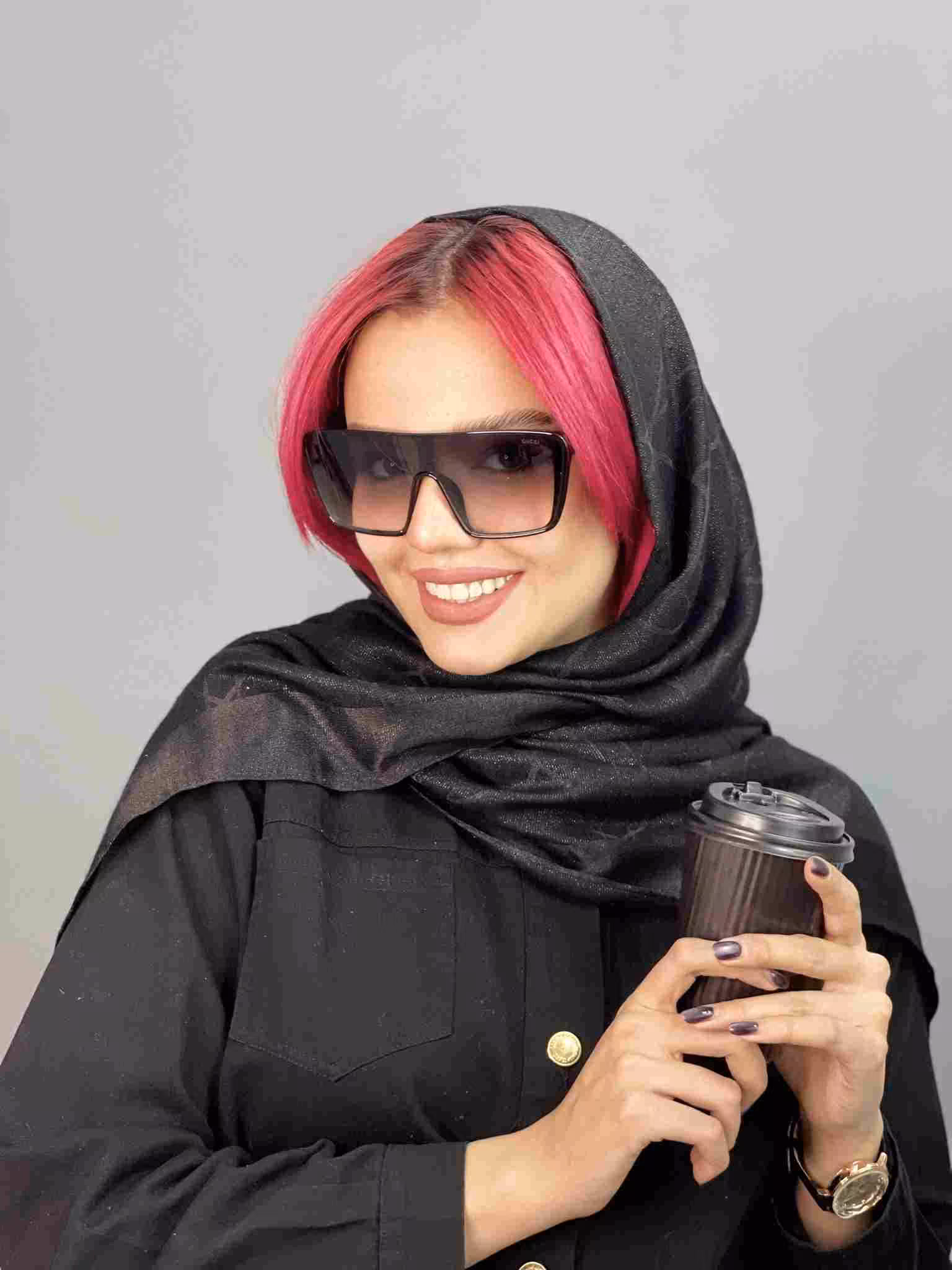 عینک آفتابی اسپرت برند گوچی مشکی یووی400