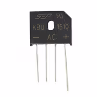 پل دیود 1000V/15A تخت شانه ای KBU1510