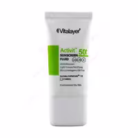 ضد آفتاب فلوئید SPF50 بی رنگ اکتی ویت ویتالیر مناسب پوست چرب 50 میل