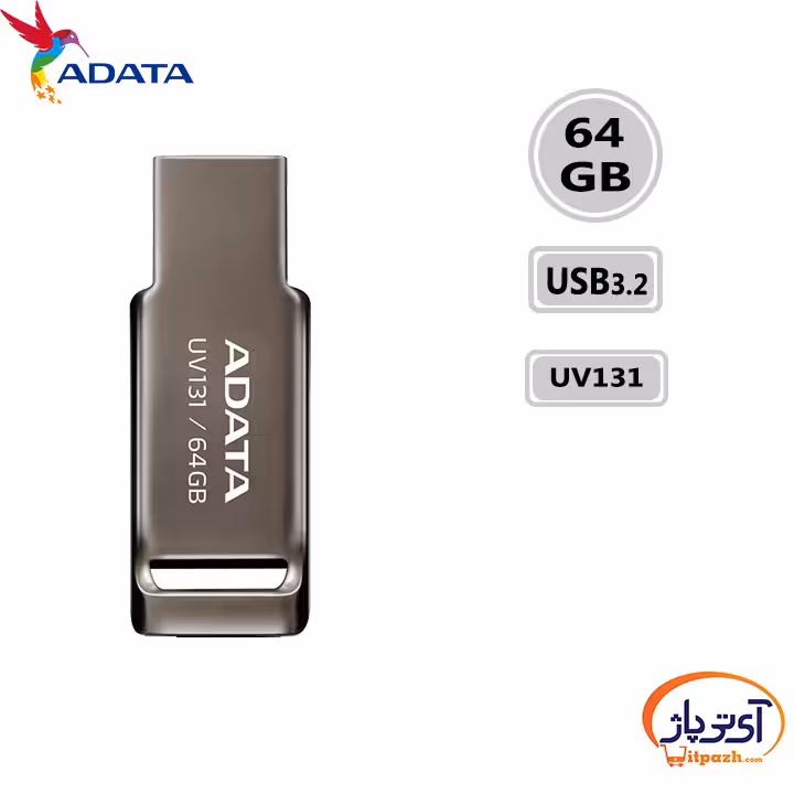فلش مموری USB3.2 ای دیتا 64 گیگابایت مدل ADATA UV131