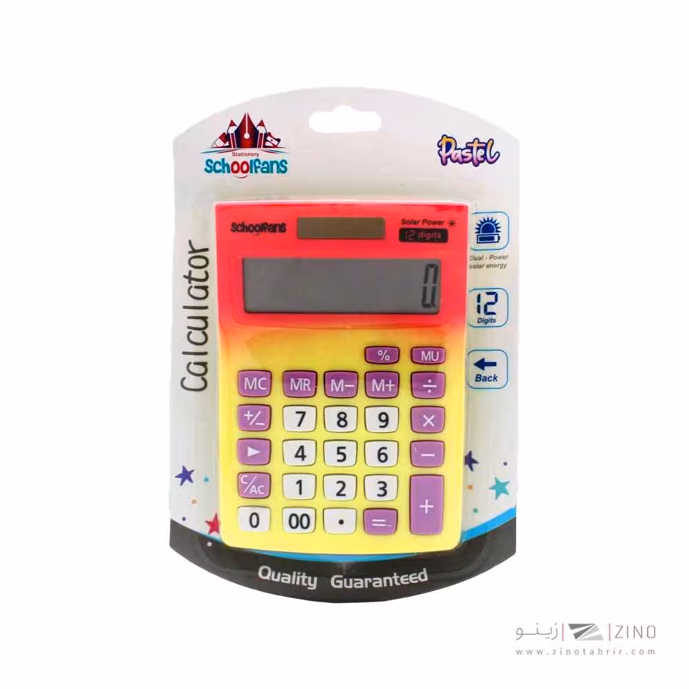 ماشین حساب رومیزی 12رقم اسکول فنز کد92901