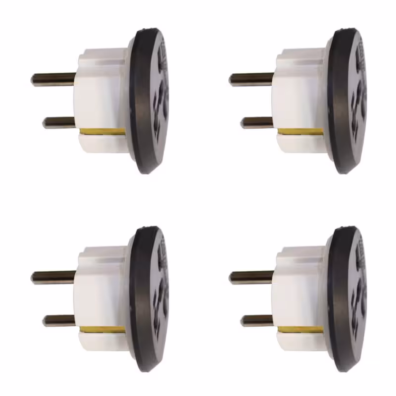 دوشاخه تبدیل برق 3 به 2 بهداد الکتریک مدل 16 آمپر بسته 4 عددی | کالا مکس