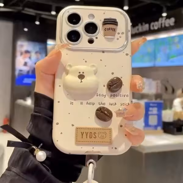 قاب خرس سفید همراه با آویز