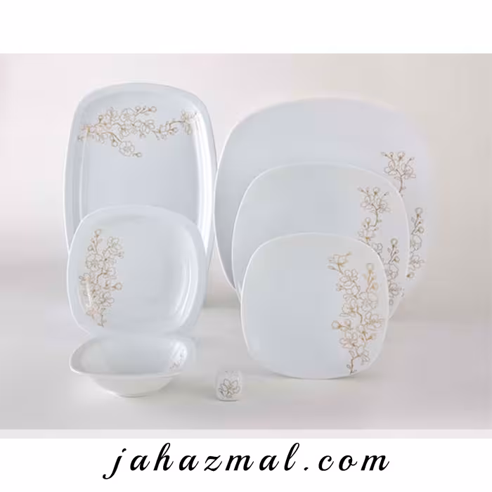 سرویس چینی زرین طرح شکوفه گیلاس 27 پارچه