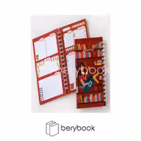 ABRANG / آبرنگ / پلنر تودولیست / 10*17 / 100 برگ / طرح دختر و کتابخانه