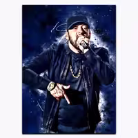 متال پوستر با طرح Eminem کد 12702
