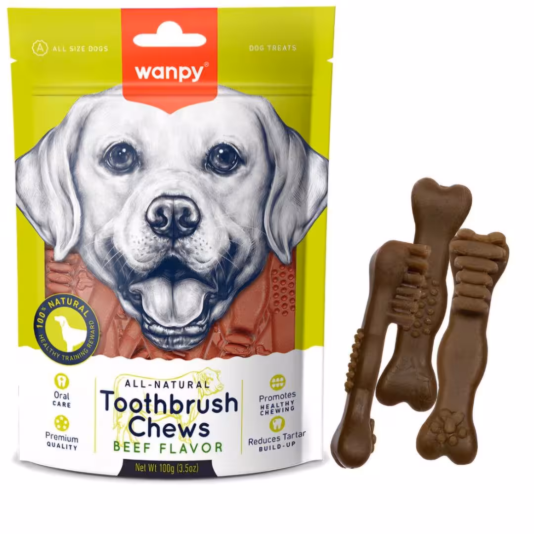 تشویقی سگ ونپی طعم گوشت گاو مدل Toothbrush Chews