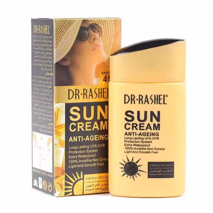 ضد آفتاب بدون رنگ دکتر راشل مدل  SPF 60 Dr.Rashel Sun Cream Anti Ageing 50ml