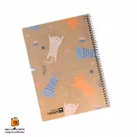 دفتر خط دار کرافت 60 برگ طرح گربه ایمان (iman)