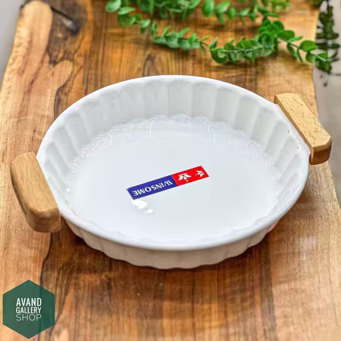 تابه گرد سرامیک و چوب h27350