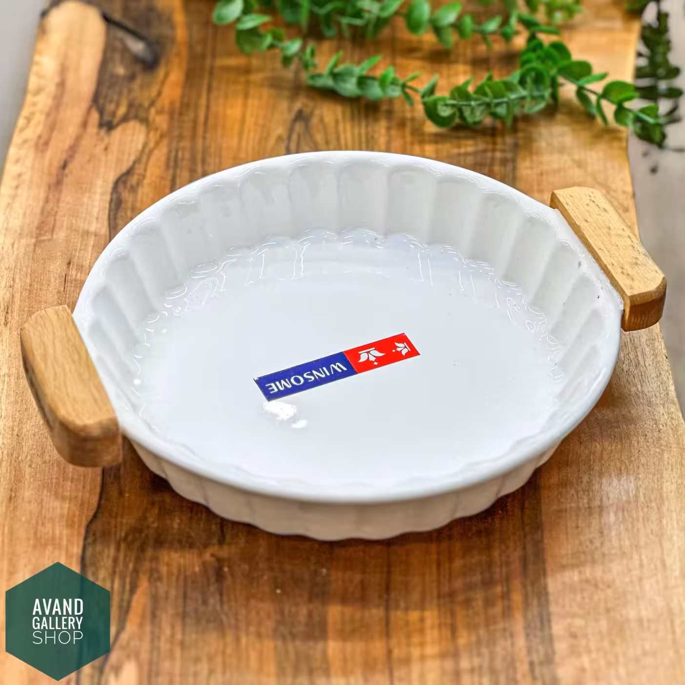 تابه گرد سرامیک و چوب h27350