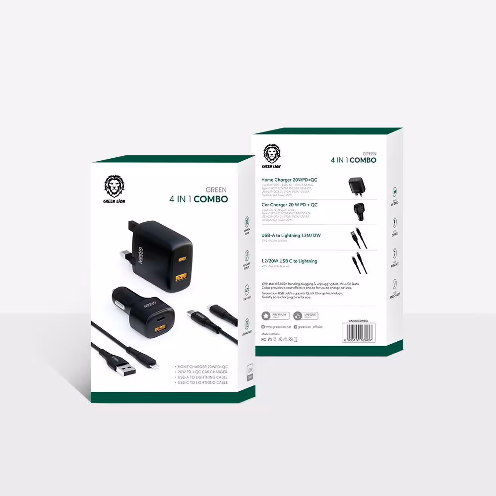 شارژر 4 در 1 گرین Green 4in1 COMBO