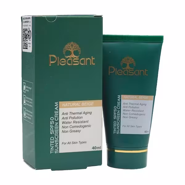 کرم ضد آفتاب رنگی بژ طبیعی پلزنت PLEASANT  NATURAL BEIGE SPF 50