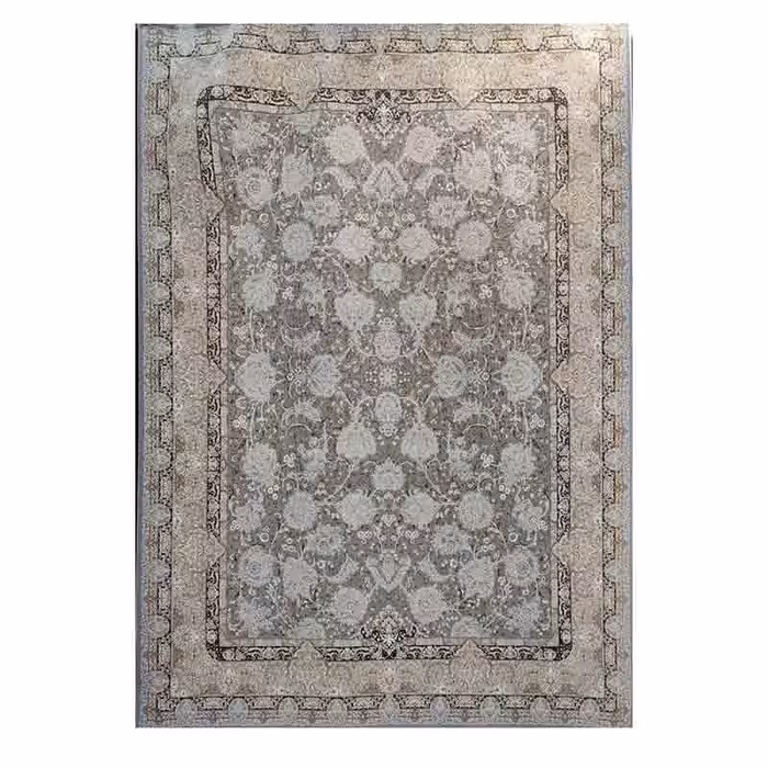 فرش 1200 شانه کاشان کد 12345 زمینه دودی