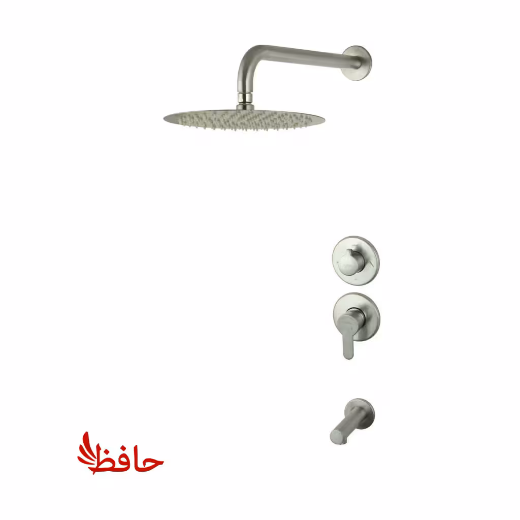 شیر حمام توکار راسان مدل ویوات تنسو کروم مات کلاس 2