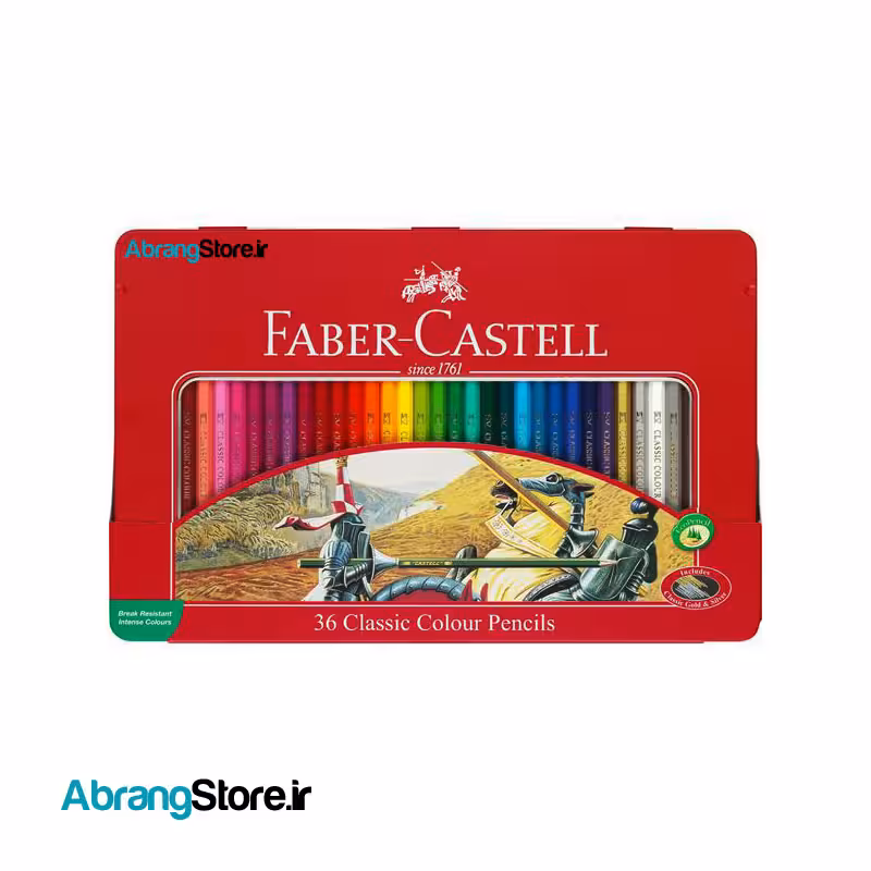 مدادرنگی فابرکاستل کلاسیک فلزی 36رنگ | FaberCastell Classic 36 NewBox