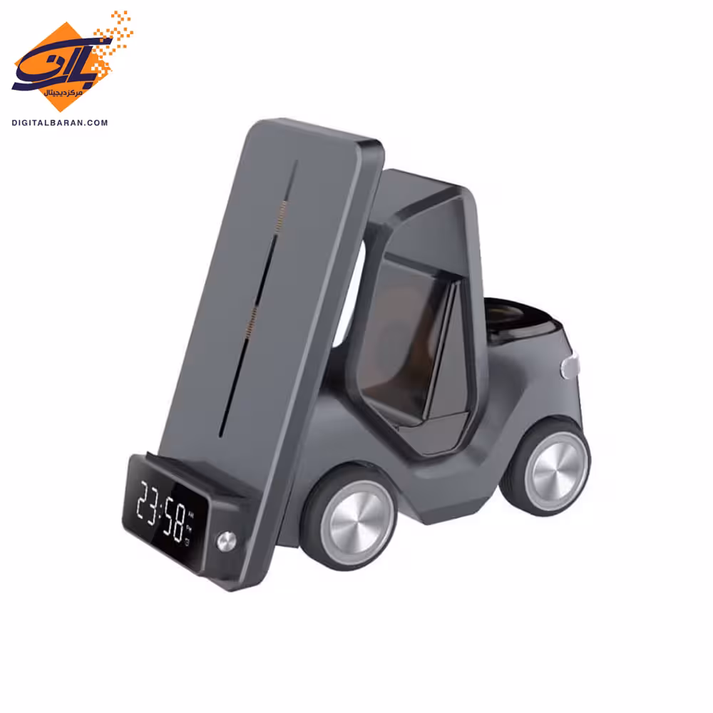 شارژر وایرلس 5 در1 فورک لیفت گرین لاین Green lion Forklift 5 in 1 wireless charger