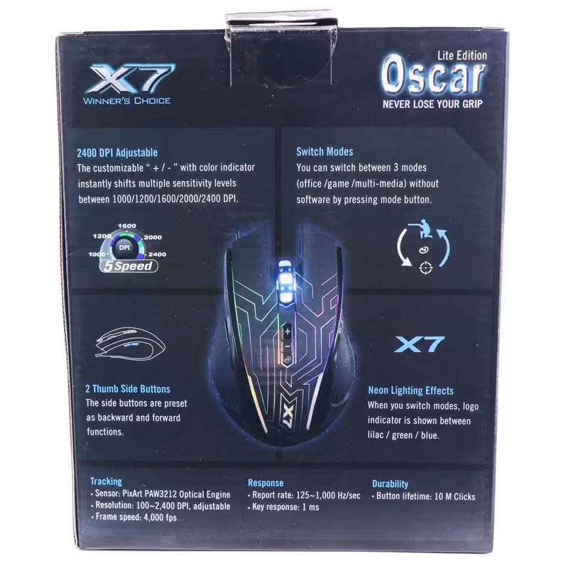 ماوس گیمینگ ای فورتک مدل X87