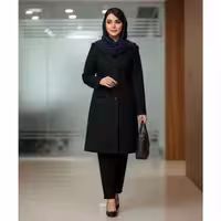مانتو اداری 6 دکمه پرشیا زنانه دخترانه مناسب 36 تا 52