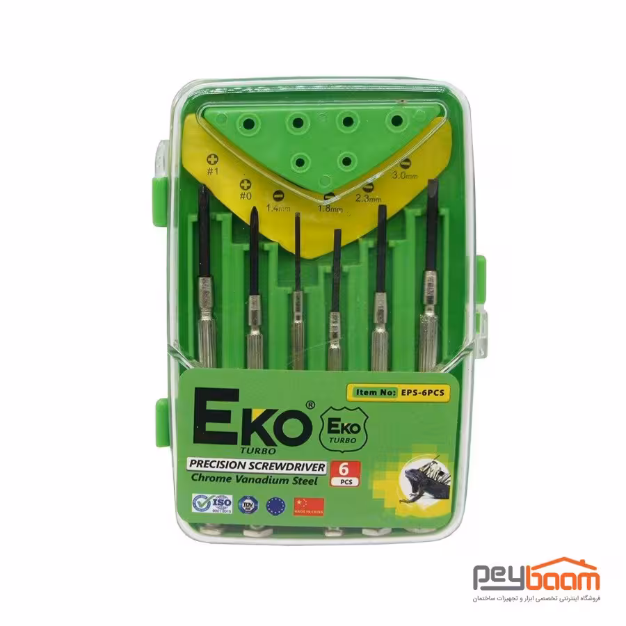 مجموعه 6 عددی پیچ گوشتی ساعتی اکو مدل EPS-6PCS